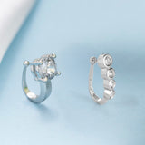 Set of 2 - Silver Zircon Nose Pins