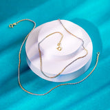 Classic Triple Tone Silver Rope Chain Anklet