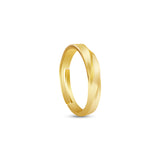 18k Gold Plated Love Knot Silver Couple Rings