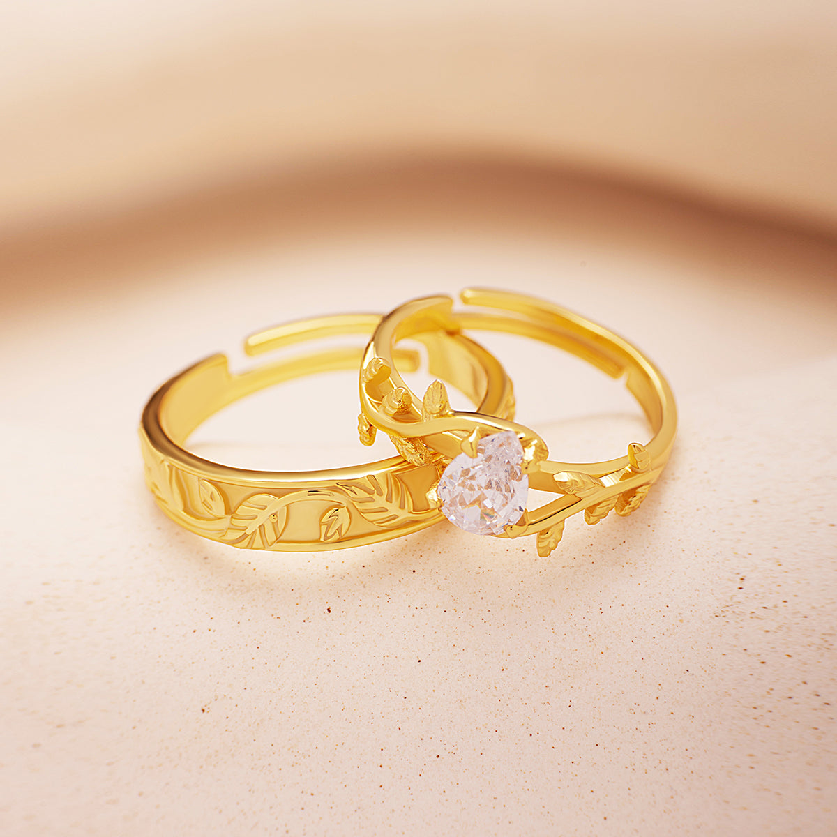 Engagement Couple Rings Gold Rate Couple Rings 24 Carat Gold