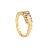 18K Gold Plated Silver Zircon Men's Ring