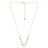 18k Gold Plated Star Studded Silver Mangalsutra