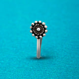 Oxidised Silver Clip On Nose Ring