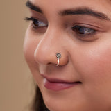 Oxidised Silver Clip On Nose Ring