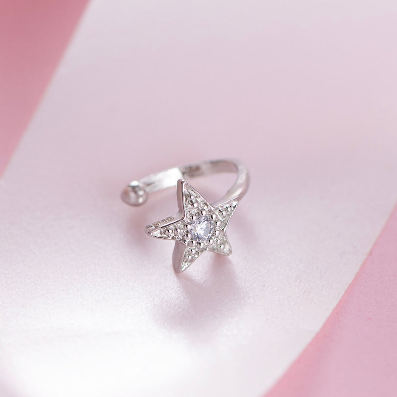 Set of 3 - Graceful Silver Nose Pins