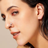 Set of 3 - Graceful Silver Nose Pins