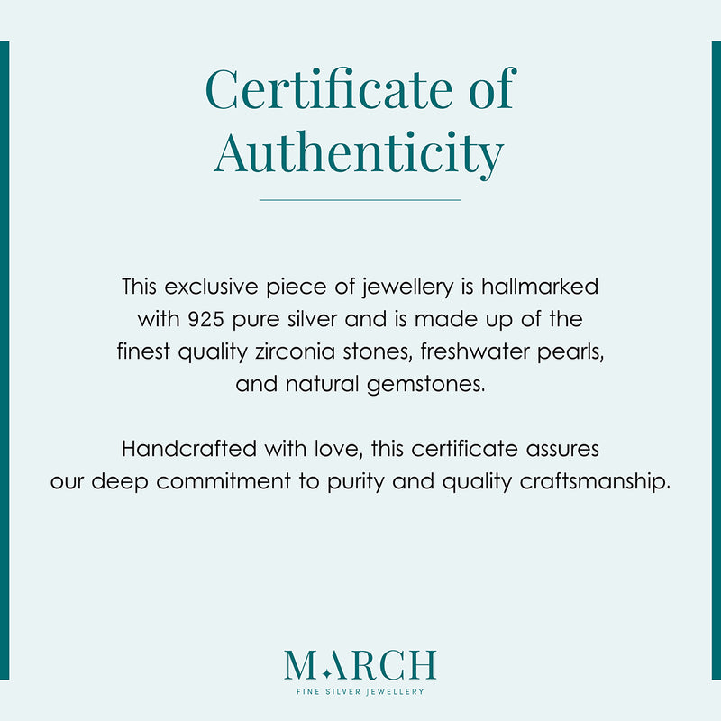 Green Dry Flower Minimal Silver Ring