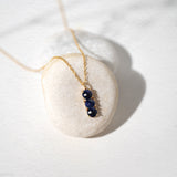September Birthstone Necklace - Natural Dyed Sapphire