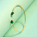 Green Quartz Cuff Bracelet