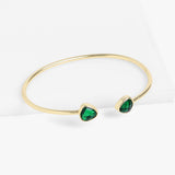 Green Quartz Cuff Bracelet