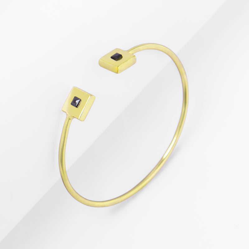 Geometrical Black Zircon Bracelet