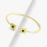 Geometrical Black Zircon Bracelet