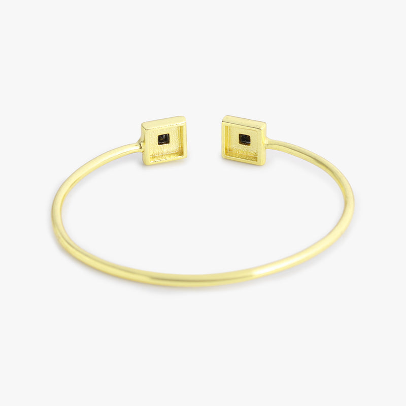 Geometrical Black Zircon Bracelet