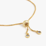 Amethyst Crystal Chain Bracelet