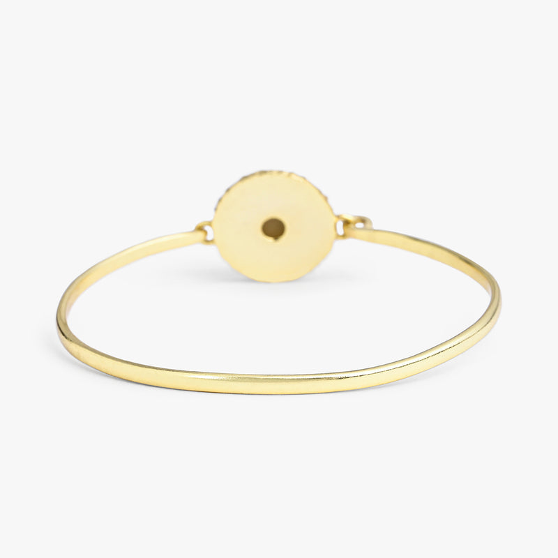 Pink Dry Flower Cuff Bracelet