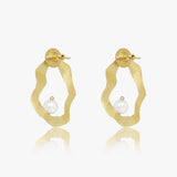 Textured Pearl Studs