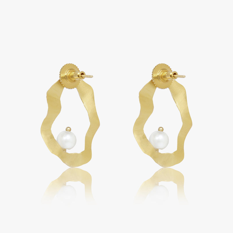 Textured Pearl Studs