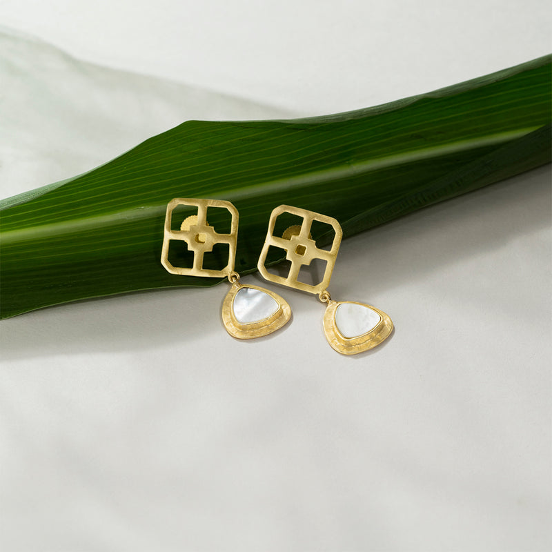 Mother of Pearl Dangle Earrings