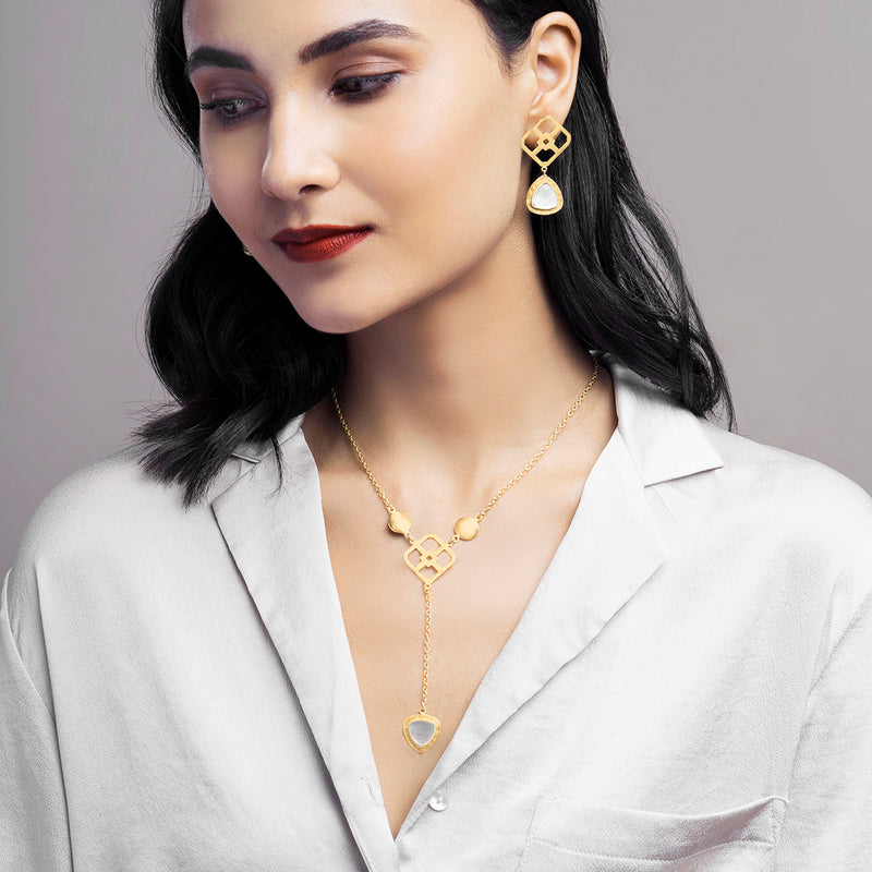 Mother of Pearl Dangle Earrings