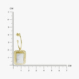 Mother Of Pearl Textured C-Hoops