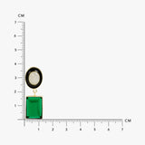 Moonstone Hydro Glass Enamel Earrings