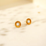 Shell Pearl Bowl Studs