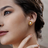 Shell Pearl Bowl Studs