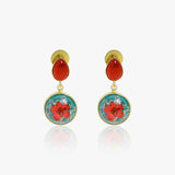 Pink And White Dry Flower Danglers