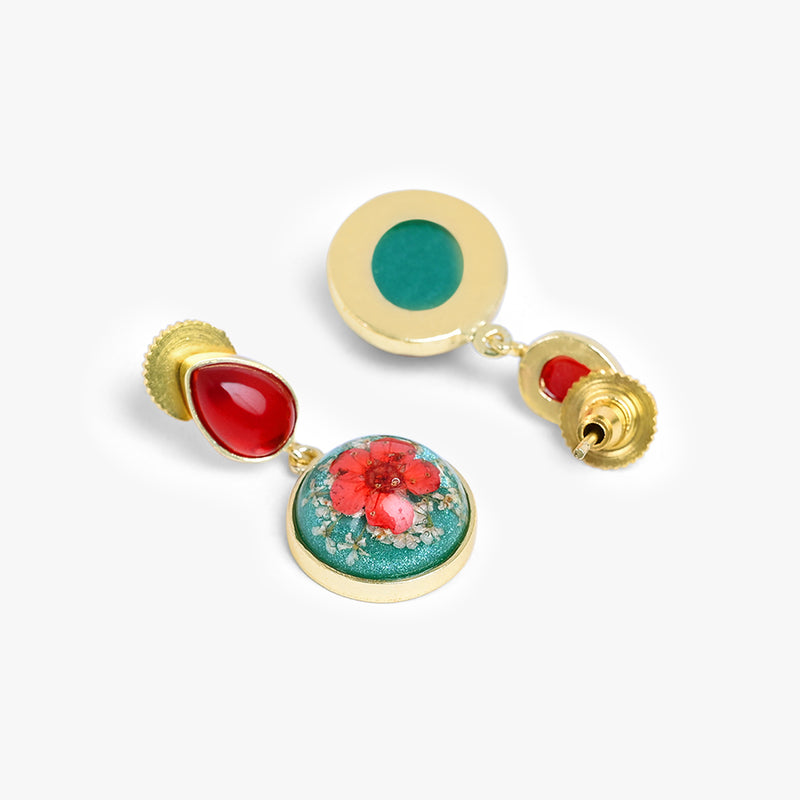 Pink And White Dry Flower Danglers