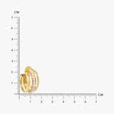 Pearls And Textured Sheet Earrings