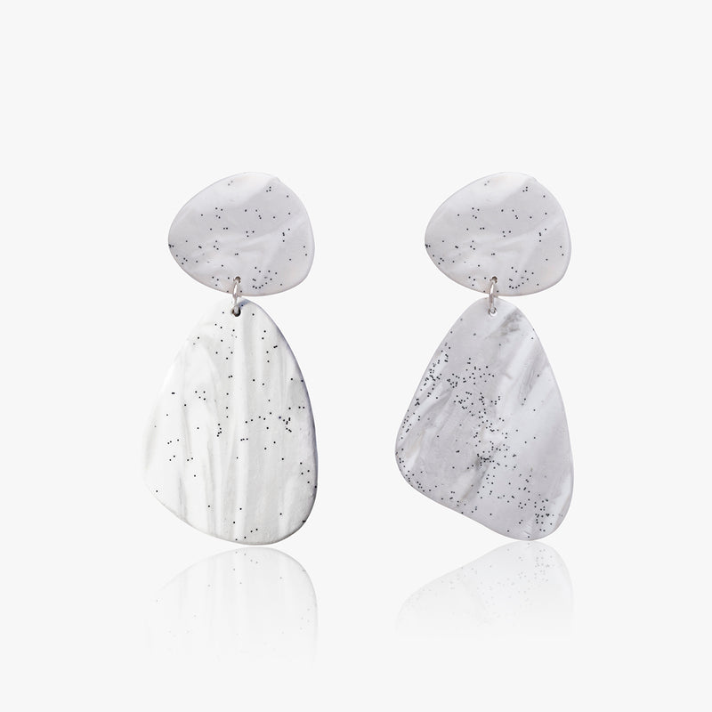 Marbled Polymer Clay Earring