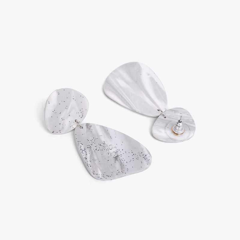 Marbled Polymer Clay Earring