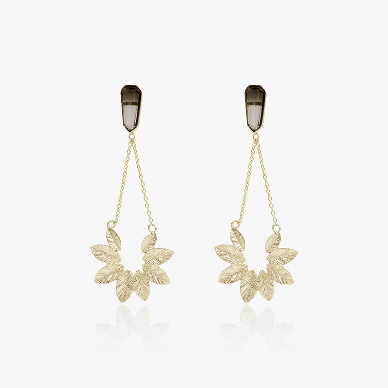 Statement Leaf Chain Danglers