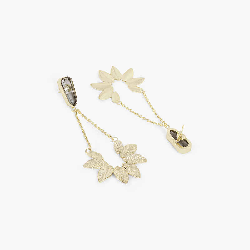 Statement Leaf Chain Danglers