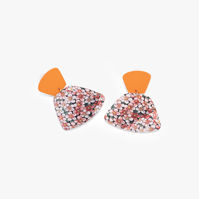 Floral Love Polymer Clay Earrings