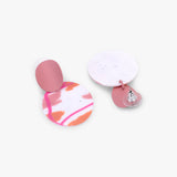 Abstract Print Polymer Clay Earrings
