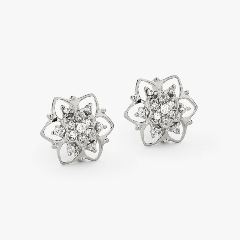 Buy Silver Floral Studs Online | March