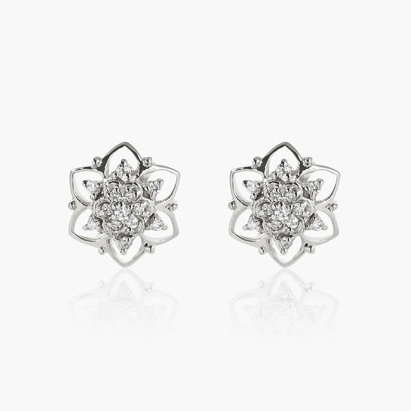 Buy Silver Floral Studs Online | March