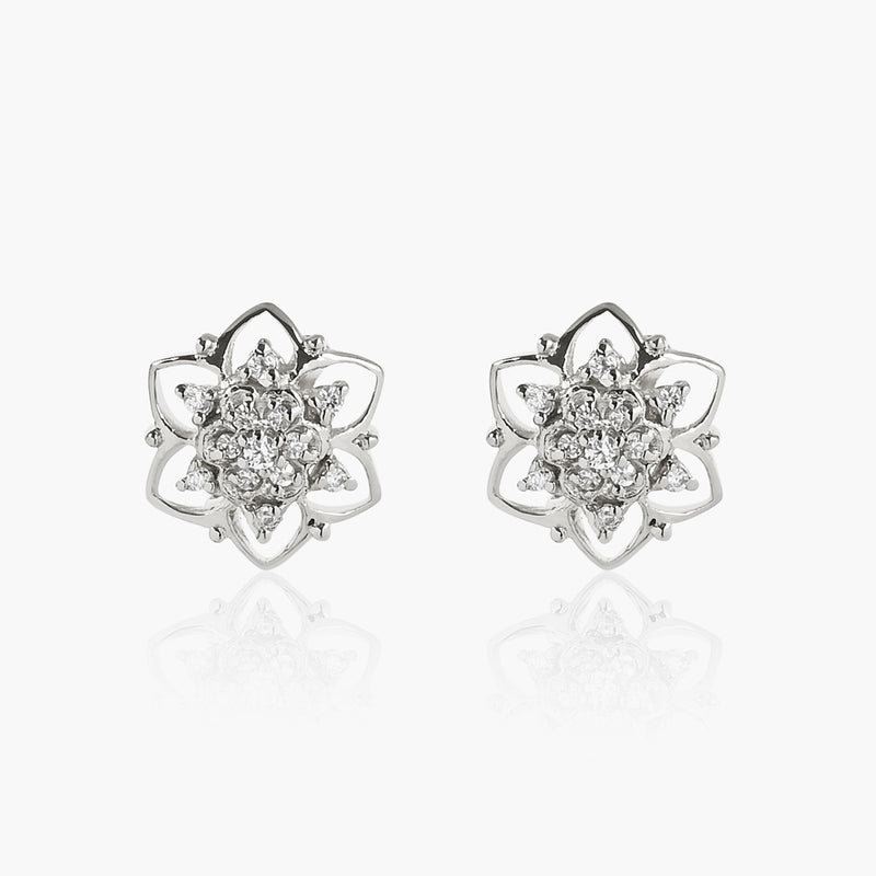 Buy Silver Floral Studs Online | March