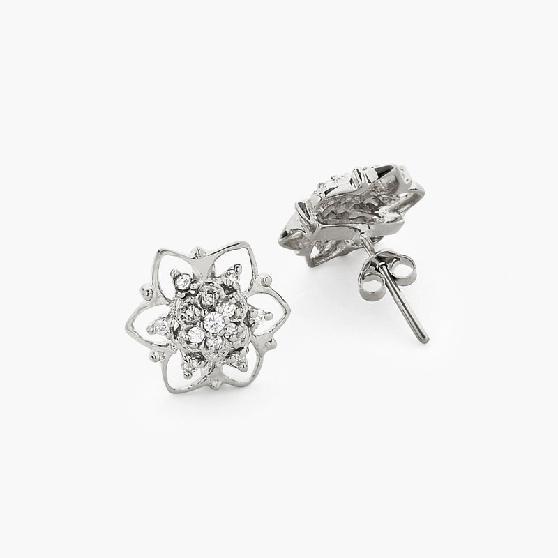 Buy Silver Floral Studs Online | March