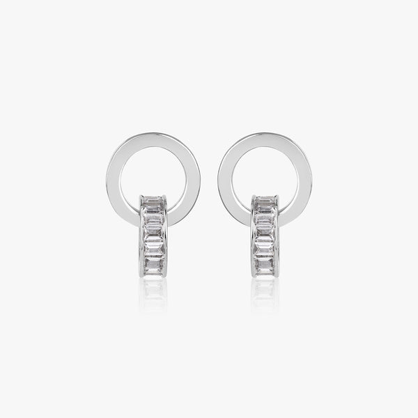 Buy Entwined Silver Ring Earrings Online | March