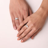 Buy Silver Love Lock Couple Rings Online | March