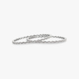 Buy Zircon Studded Shining Silver Bangles Set of 2 Online | March