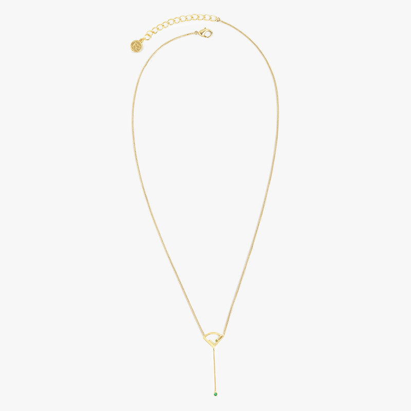 Green Zircon Pendant Necklace