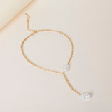 Baroque Pearl Y Necklace