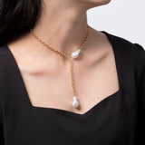 Baroque Pearl Y Necklace