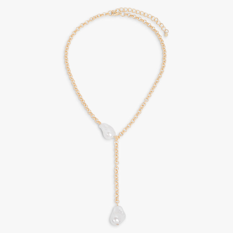 Baroque Pearl Y Necklace