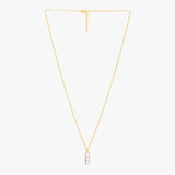 April Birthstone Necklace - Natural Crystal Quartz