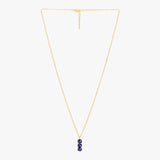 September Birthstone Necklace - Natural Dyed Sapphire