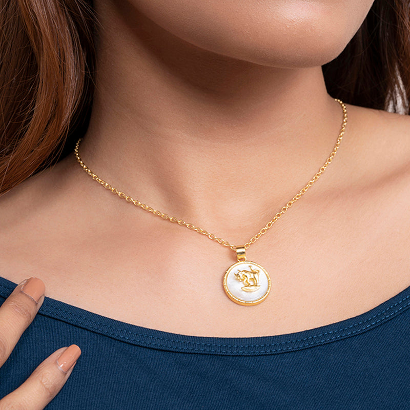 Taurus Zodiac Necklace